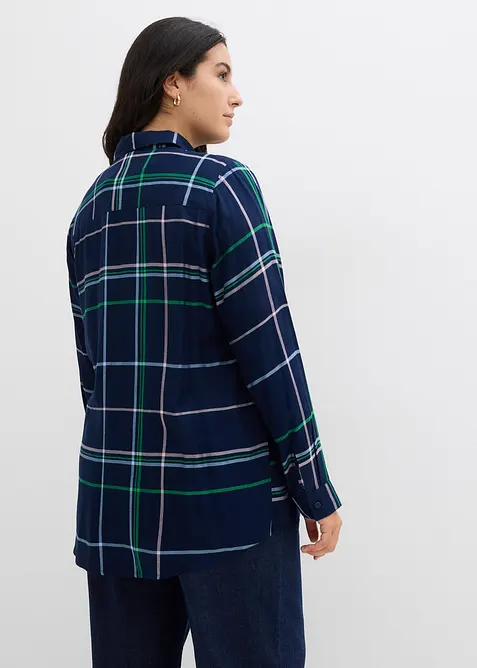 Dlouhá halenka ze splývavé viskózy, bonprix