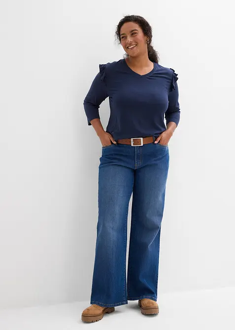 Žerzejové tričko z bavlněné směsi, bonprix