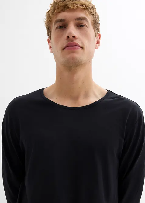 Pyžamo s dlouhým rukávem, z čisté bavlny, bonprix