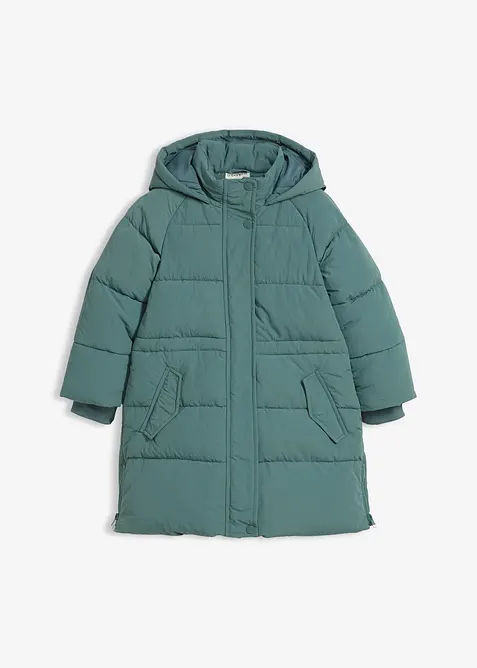 Prošívaný kabát s hřejivou podšívkou a reflexními detaily, bonprix