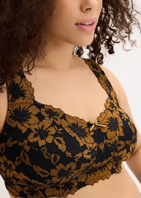 Odlehčující podprsenka bez kostic, s polstrovanými ramínky, bonprix