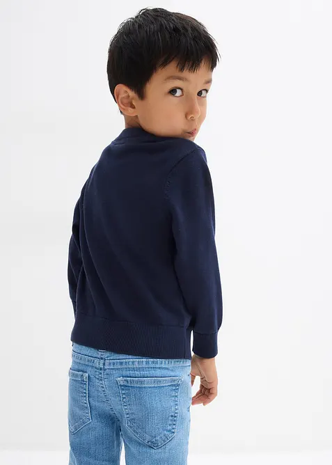 Svetr z jemné pleteniny z čisté bavlny, bonprix