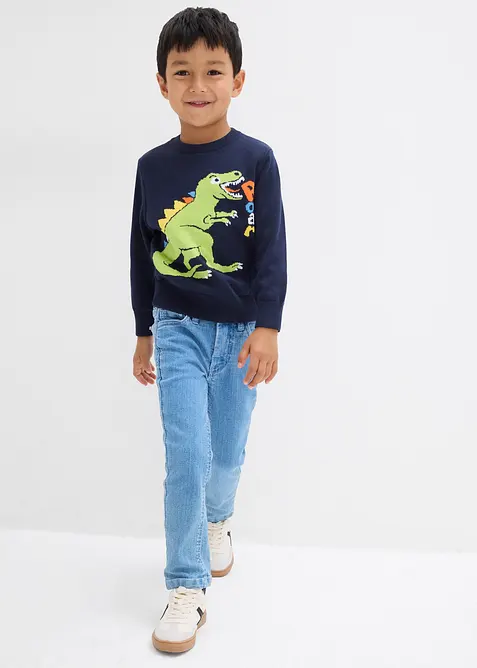 Svetr z jemné pleteniny z čisté bavlny, bonprix