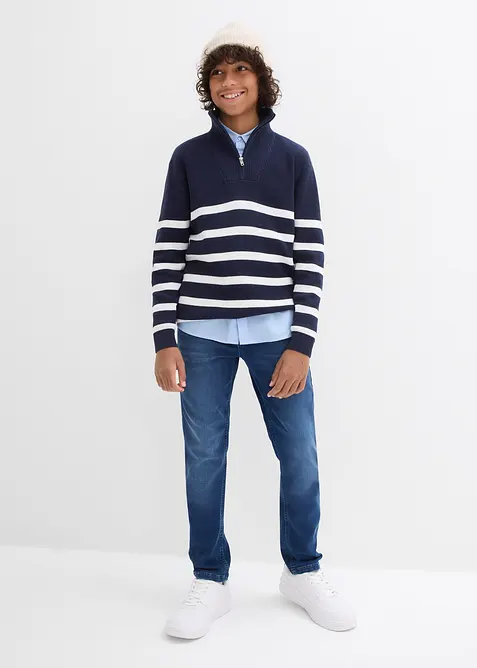 Džíny z teplákoviny, Slim Fit, Straight, bonprix