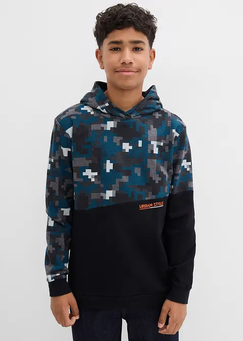 Mikina s kapucí a organickou bavlnou, bonprix