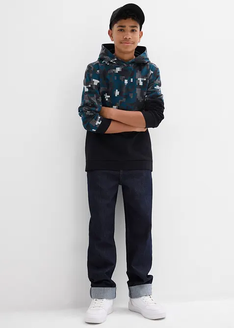 Mikina s kapucí a organickou bavlnou, bonprix