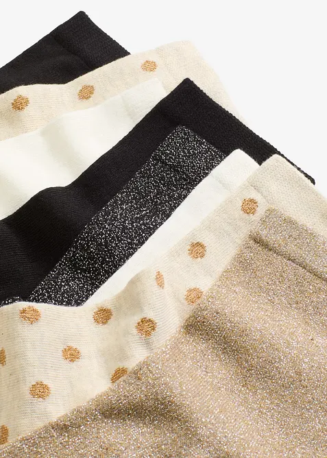 Polovysok&eacute; ponožky s lurexem a organickou bavlnou (8 ks v balen&iacute;), bonprix