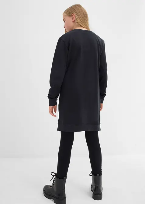 Šaty z teplákoviny z čisté organické bavlny, bonprix