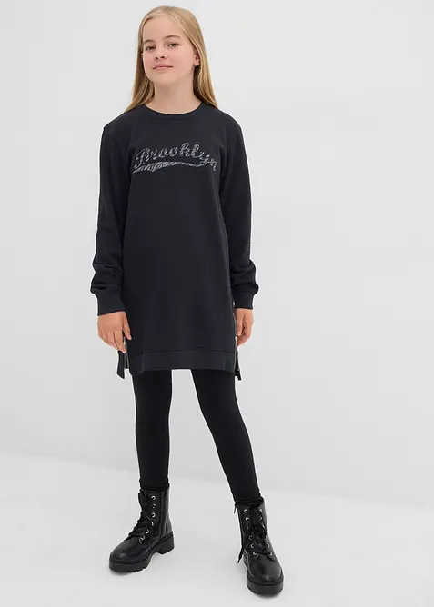 Šaty z teplákoviny z čisté organické bavlny, bonprix