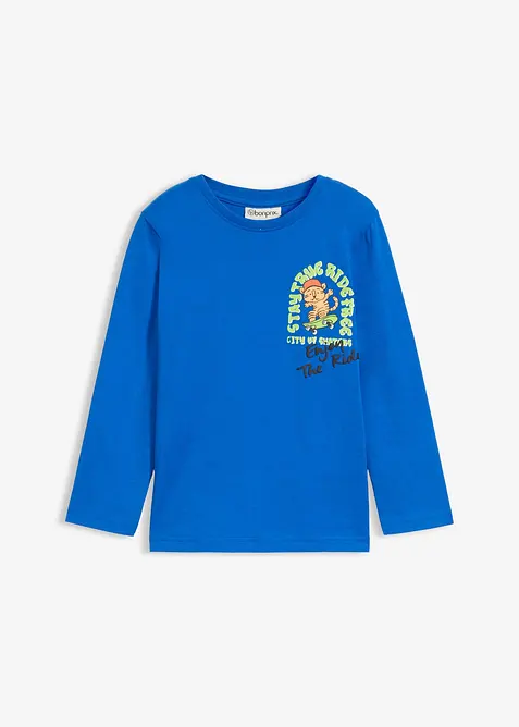 Triko s dlouhým rukávem, z čisté organické bavlny, bonprix