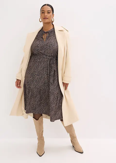 Žerzejové midi šaty, bonprix