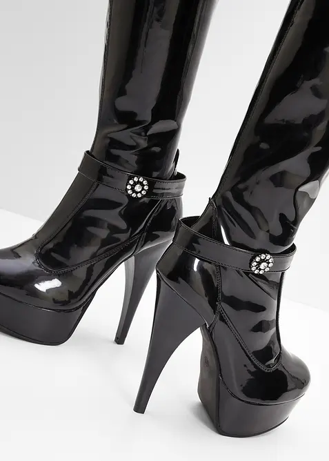 Kozačky nad kolena, na platformě, bonprix