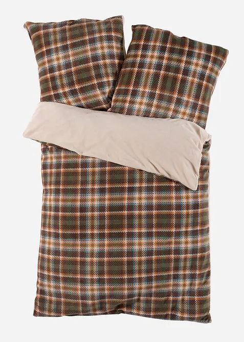 Oboustranné povlečení Cashmere Touch s kostkovaným designem, bonprix