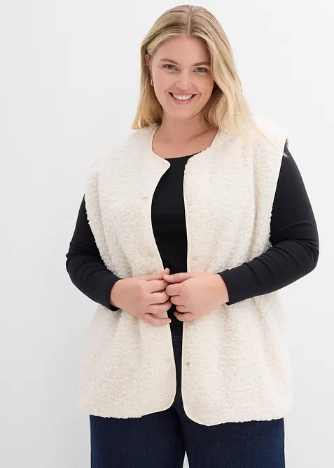 Vesta z medv&iacute;dkov&eacute;ho fl&iacute;su, bonprix