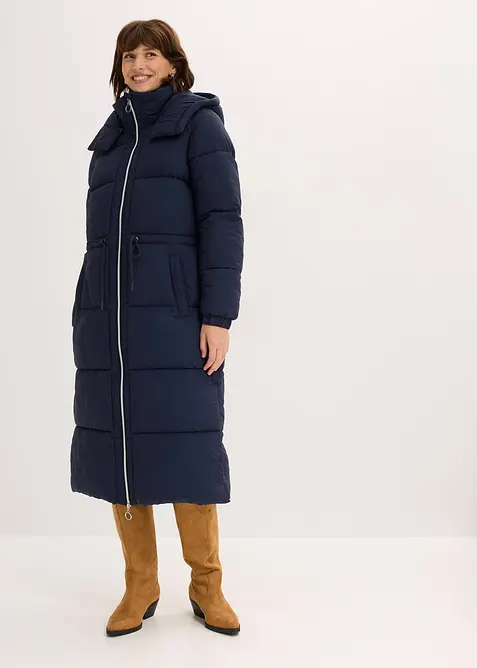 Voděodolný prošívaný kabát, bonprix