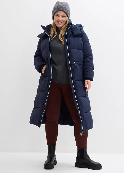 Voděodolný prošívaný kabát, bonprix