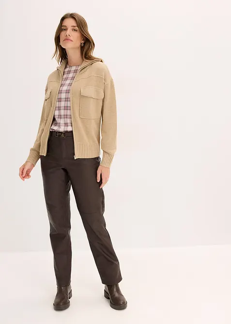 Oversize pletený kabátek, bonprix