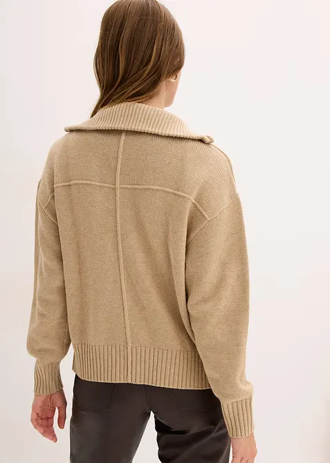 Oversize pletený kabátek, bonprix