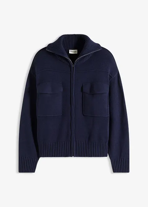 Oversize pletený kabátek, bonprix