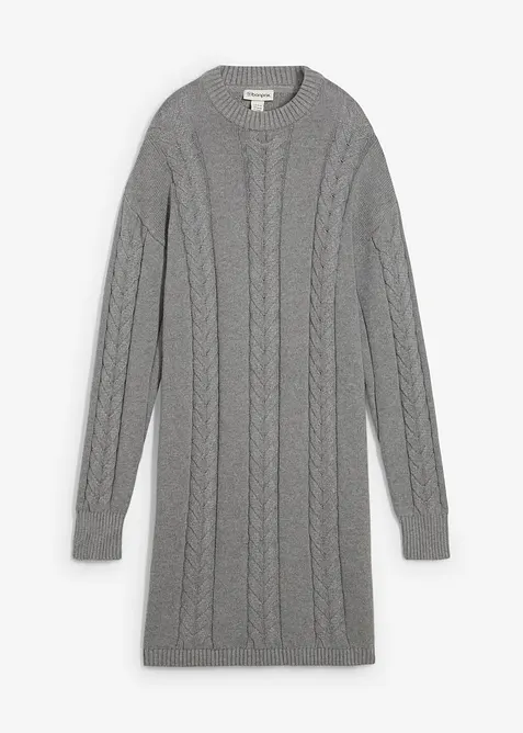 Pletené šaty z čisté bavlny, bonprix