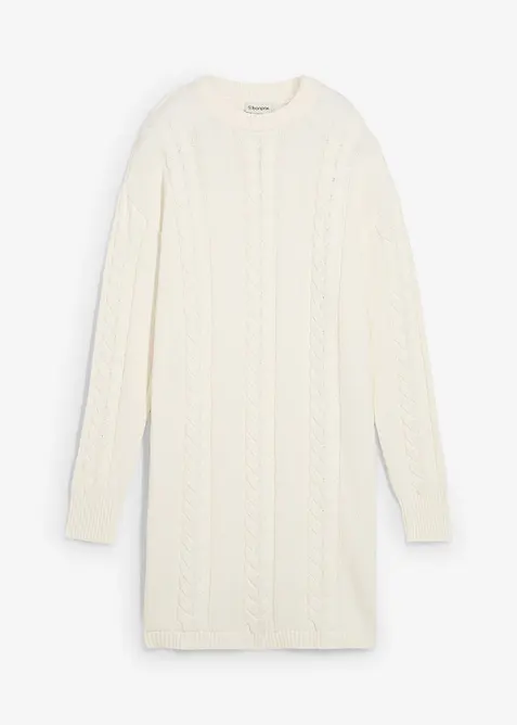 Pletené šaty z čisté bavlny, bonprix