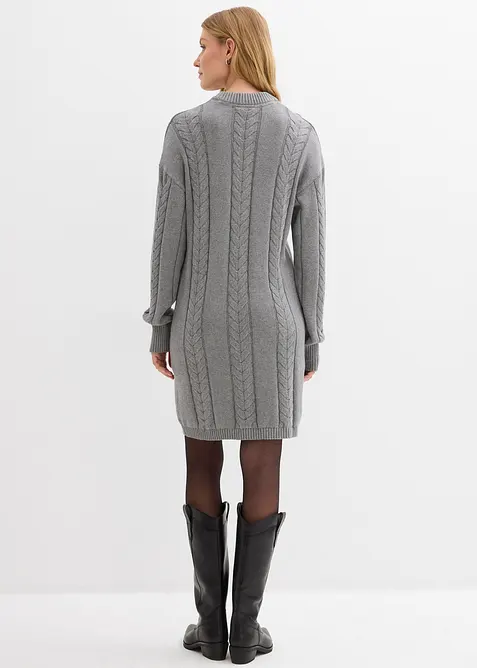 Pletené šaty z čisté bavlny, bonprix