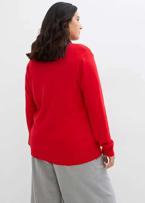 Dlouhý pletený kabátek z měkké viskózové směsi, bonprix