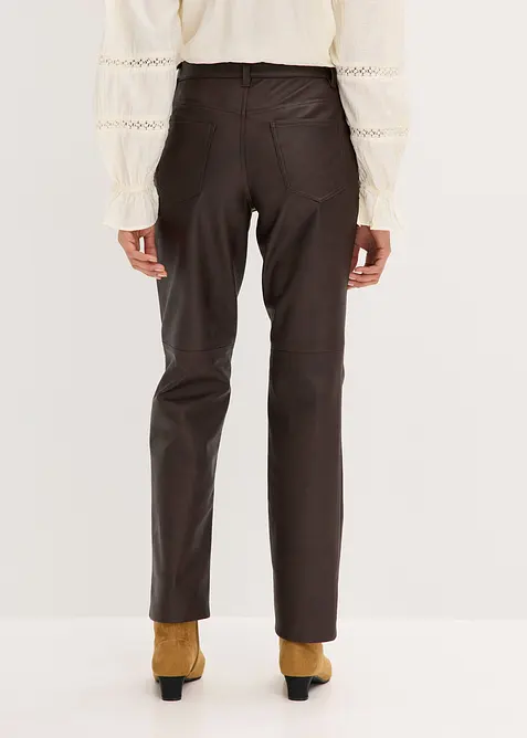 Kalhoty z umělé kůže s obnošeným vzhledem, bonprix