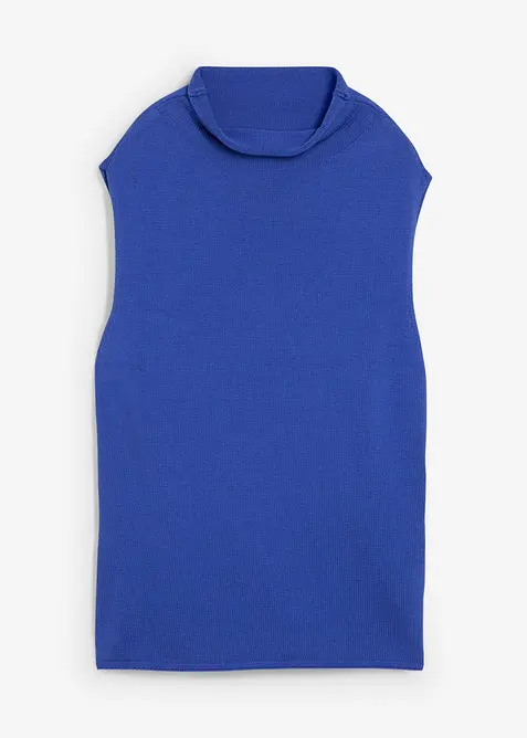 Svetr bez rukávů z čisté bavlny, bonprix