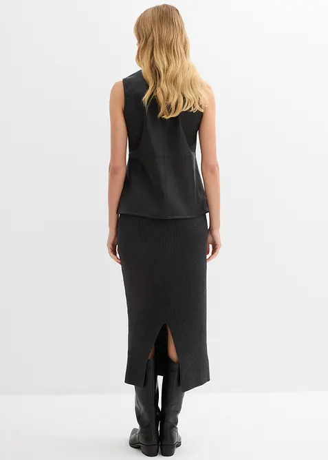 Pletená sukně z čisté bavlny, bonprix