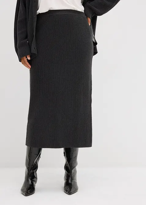 Pletená sukně z čisté bavlny, bonprix