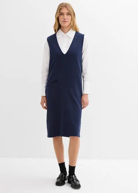 Pletené šaty z čisté bavlny, bonprix