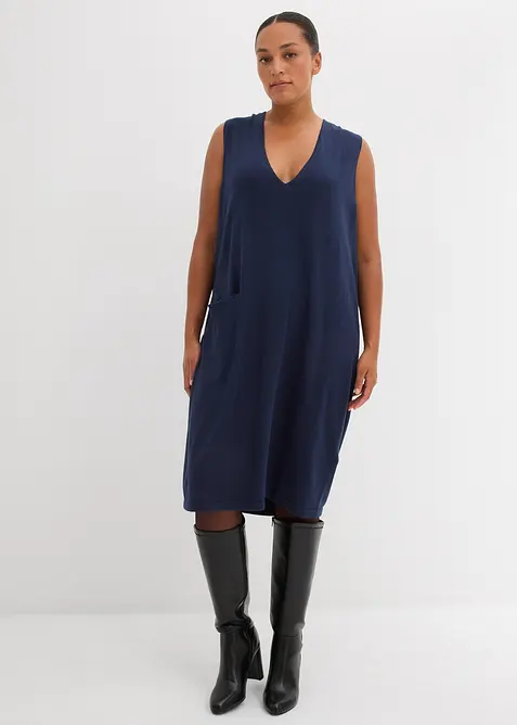 Pletené šaty z čisté bavlny, bonprix