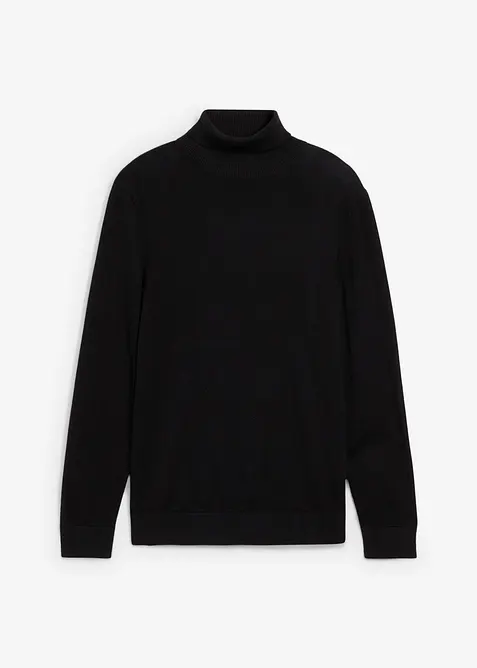 Svetr s rolákovým límcem, z jemné pleteniny s luxusní merino vlnou, Slim Fit, bonprix