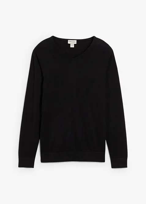 Svetr z jemné pleteniny s luxusní merino vlnou, bonprix