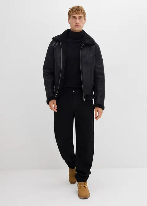 Svetr s rolákovým límcem, z jemné pleteniny s luxusní merino vlnou, Slim Fit, bonprix