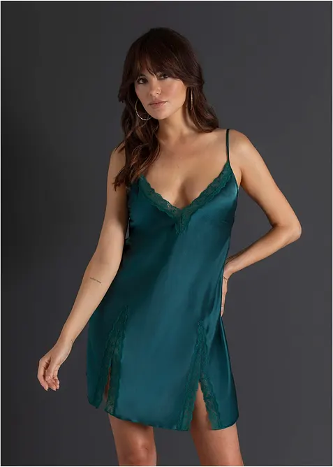 Saténové negližé, bonprix