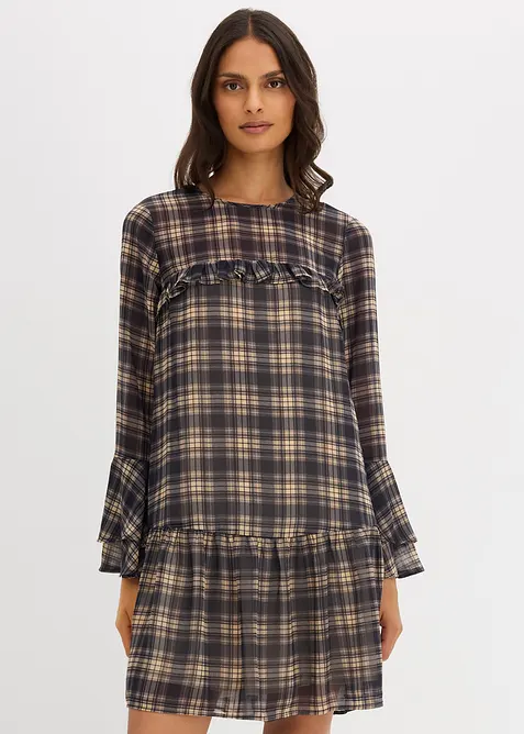 Šifónové šaty s volány, bonprix