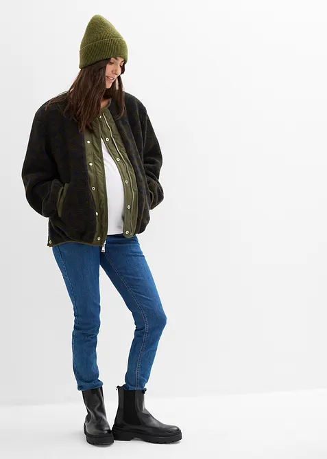 Těhotenská bunda bomber s nosicí vsadkou, 4 v 1, bonprix