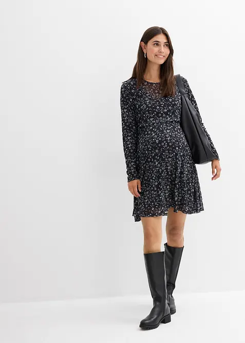 Těhotenské a kojicí šaty 2 v 1 s roztomilým květinovým potiskem, bonprix