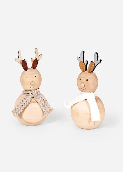 Dekorativní figurka: los (2 ks v balení), bonprix