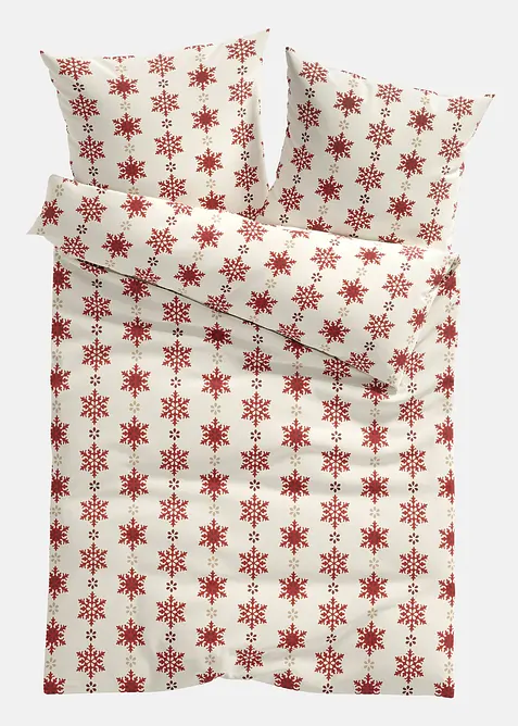 Souprava povlečení se sněhovými vločkami, bonprix