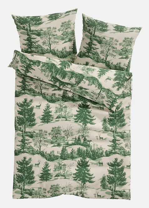 Souprava povlečen&iacute; s lesn&iacute; krajinou, bonprix