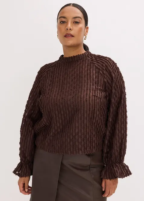 Halenka ze strukturovaného materiálu, bonprix