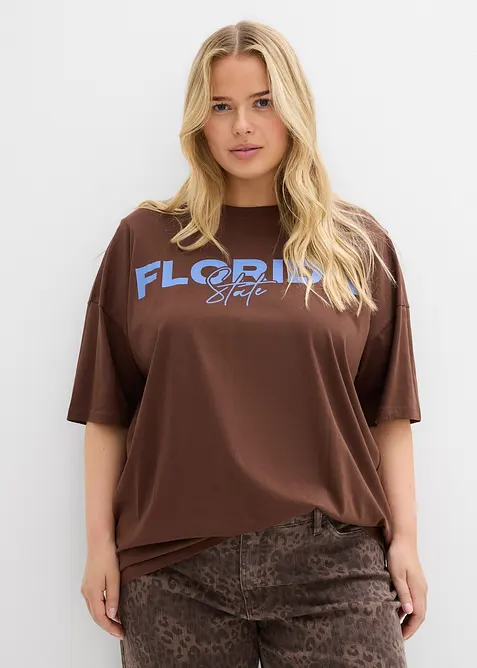 Oversize tričko z čisté organické bavlny, bonprix