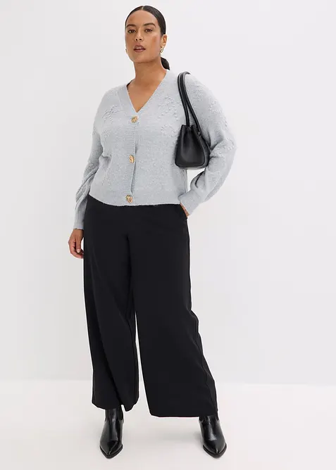 Strukturovaný pletený kabátek, bonprix