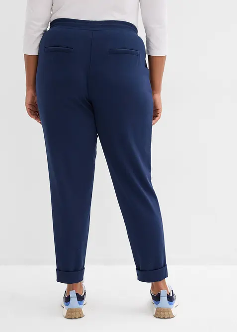 Kalhoty bez zap&iacute;n&aacute;n&iacute;, se spl&yacute;vavou visk&oacute;zou, bonprix