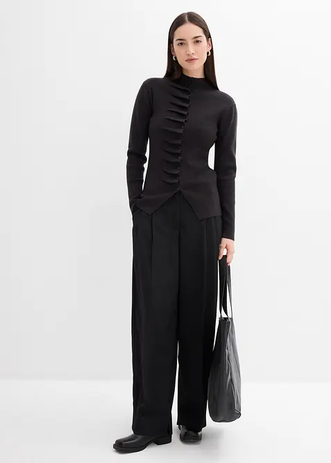 Kabátek z jemné pleteniny z měkké viskózové směsi, bonprix