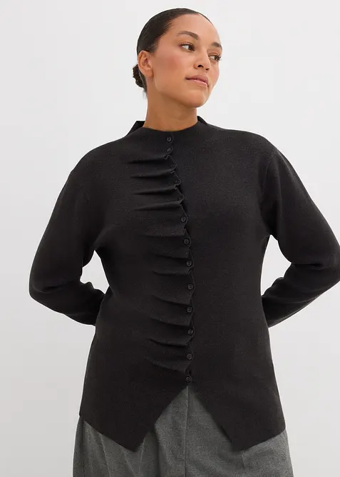 Kabátek z jemné pleteniny z měkké viskózové směsi, bonprix