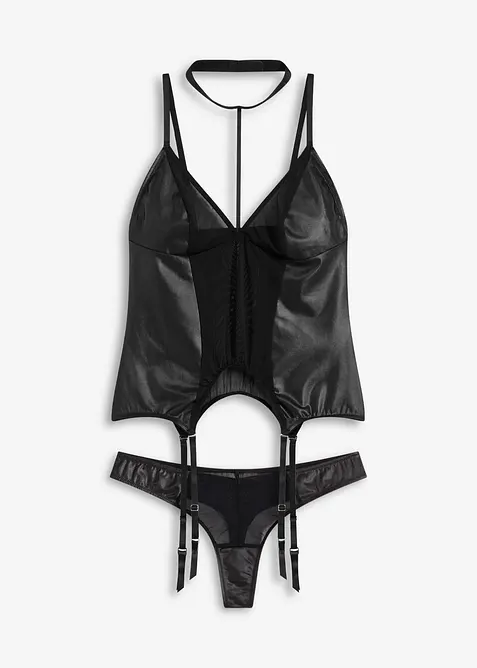 Podvazkový top a tanga (2dílná souprava), bonprix